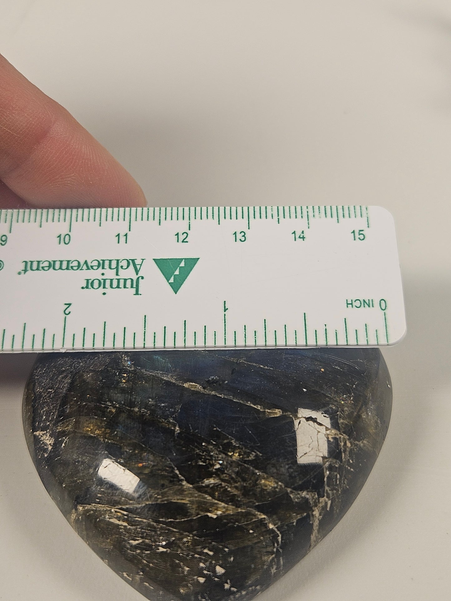 Labradorite heart