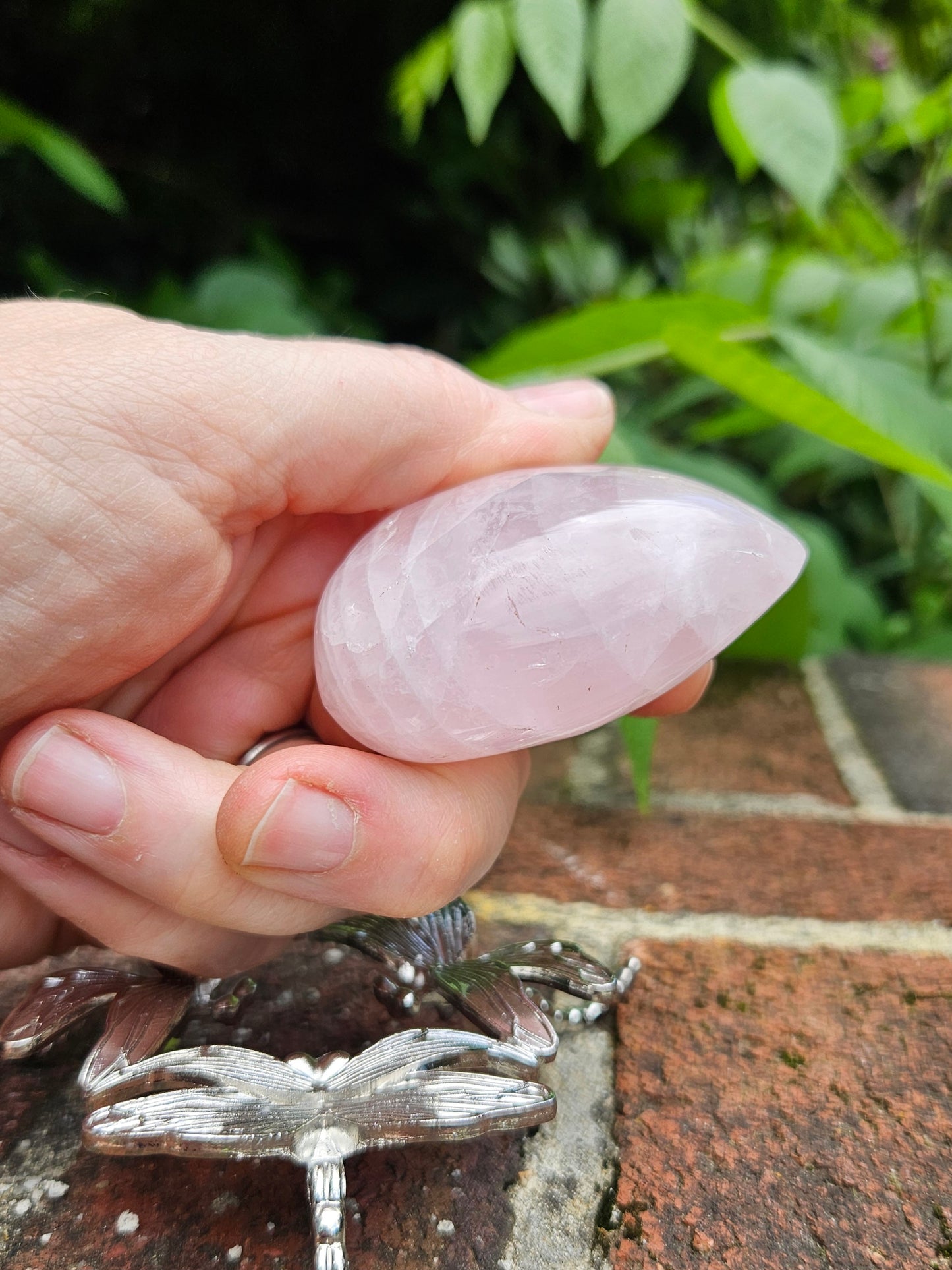 Rose quartz heart