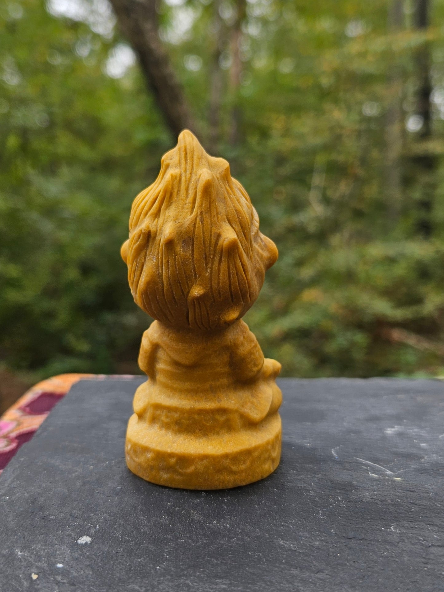 Unique Yellow Jasper meditative carving 😍