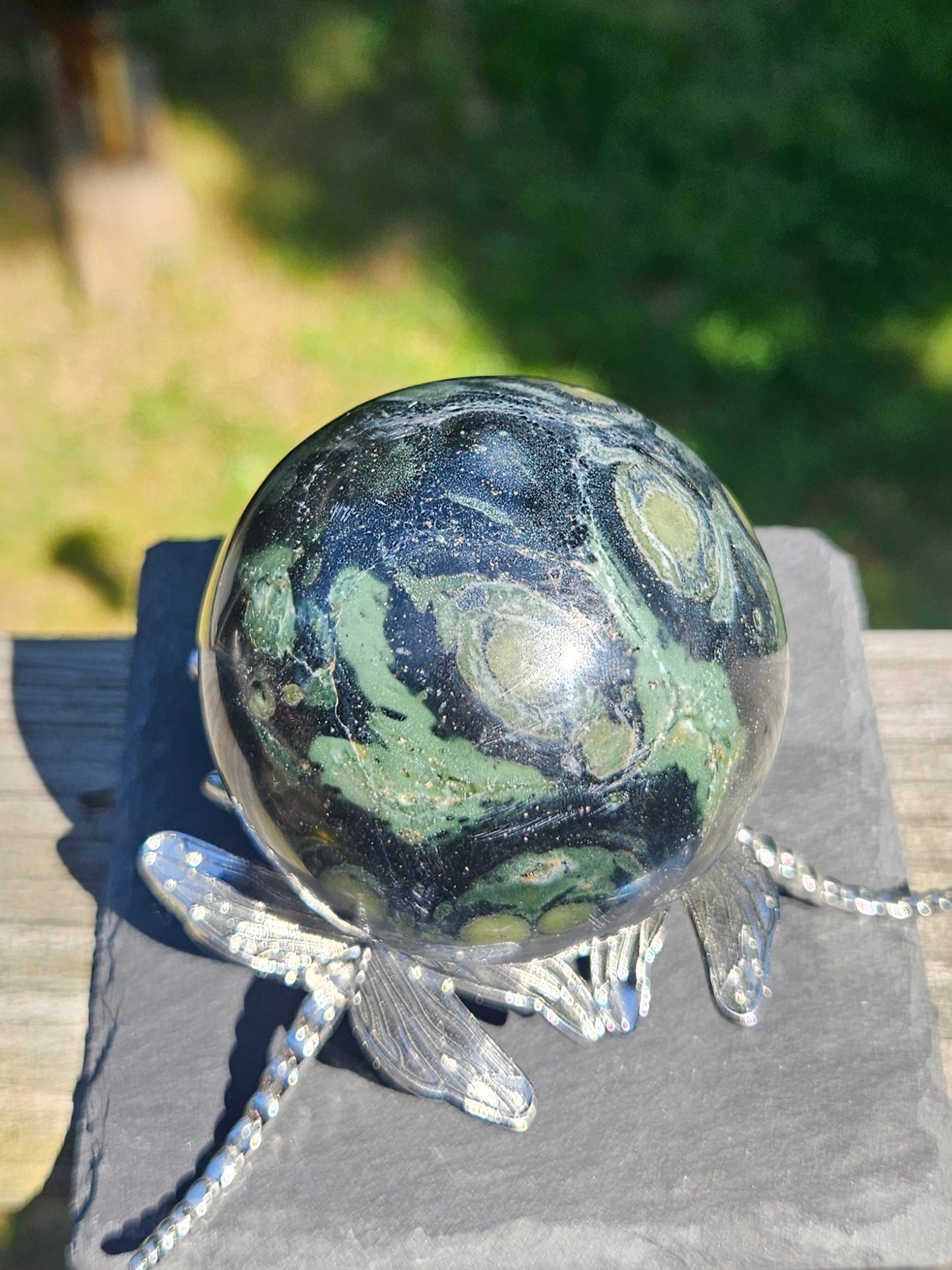 Kambaba Jasper sphere