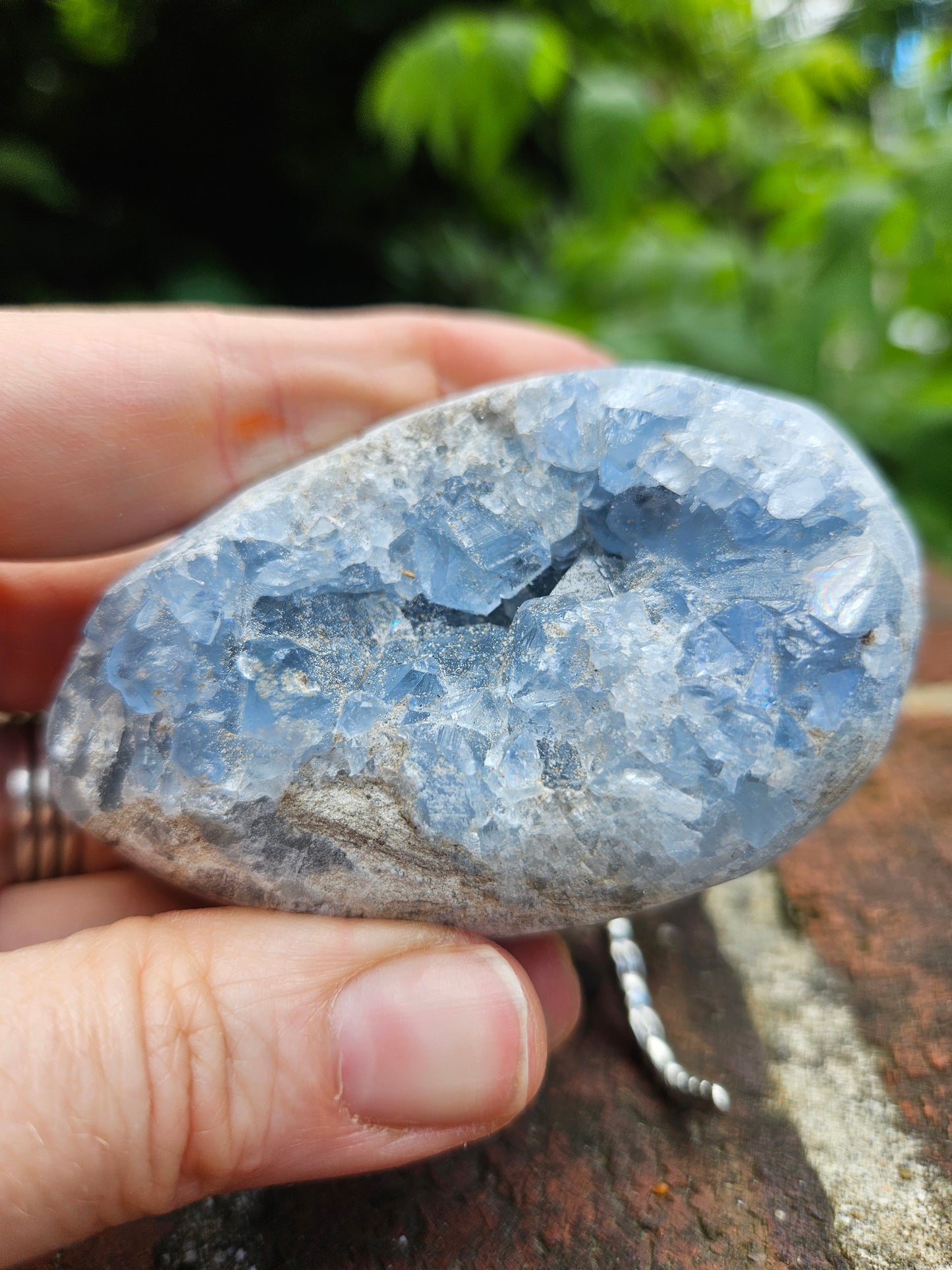 Celestite geode