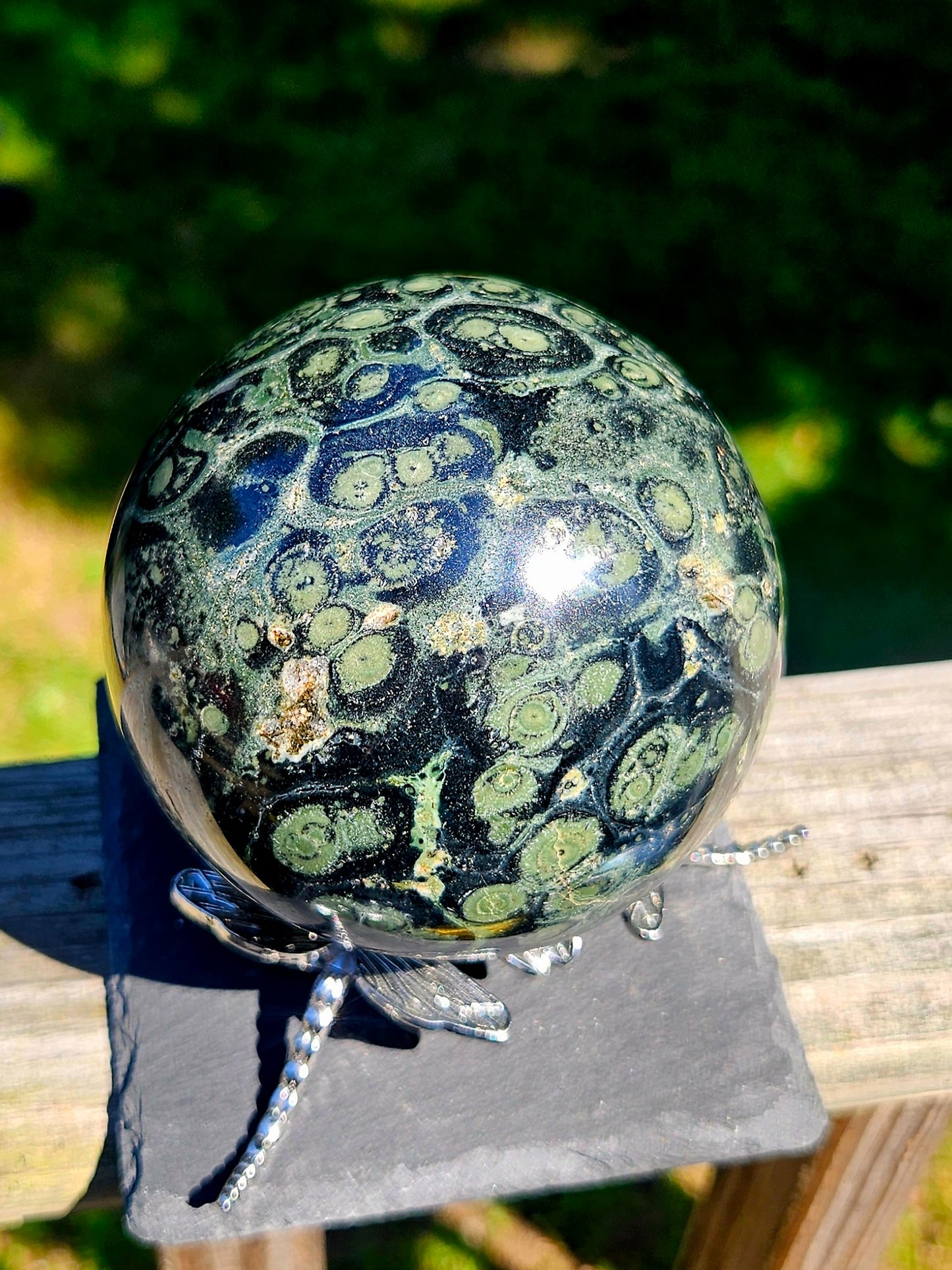 Kambaba Jasper sphere