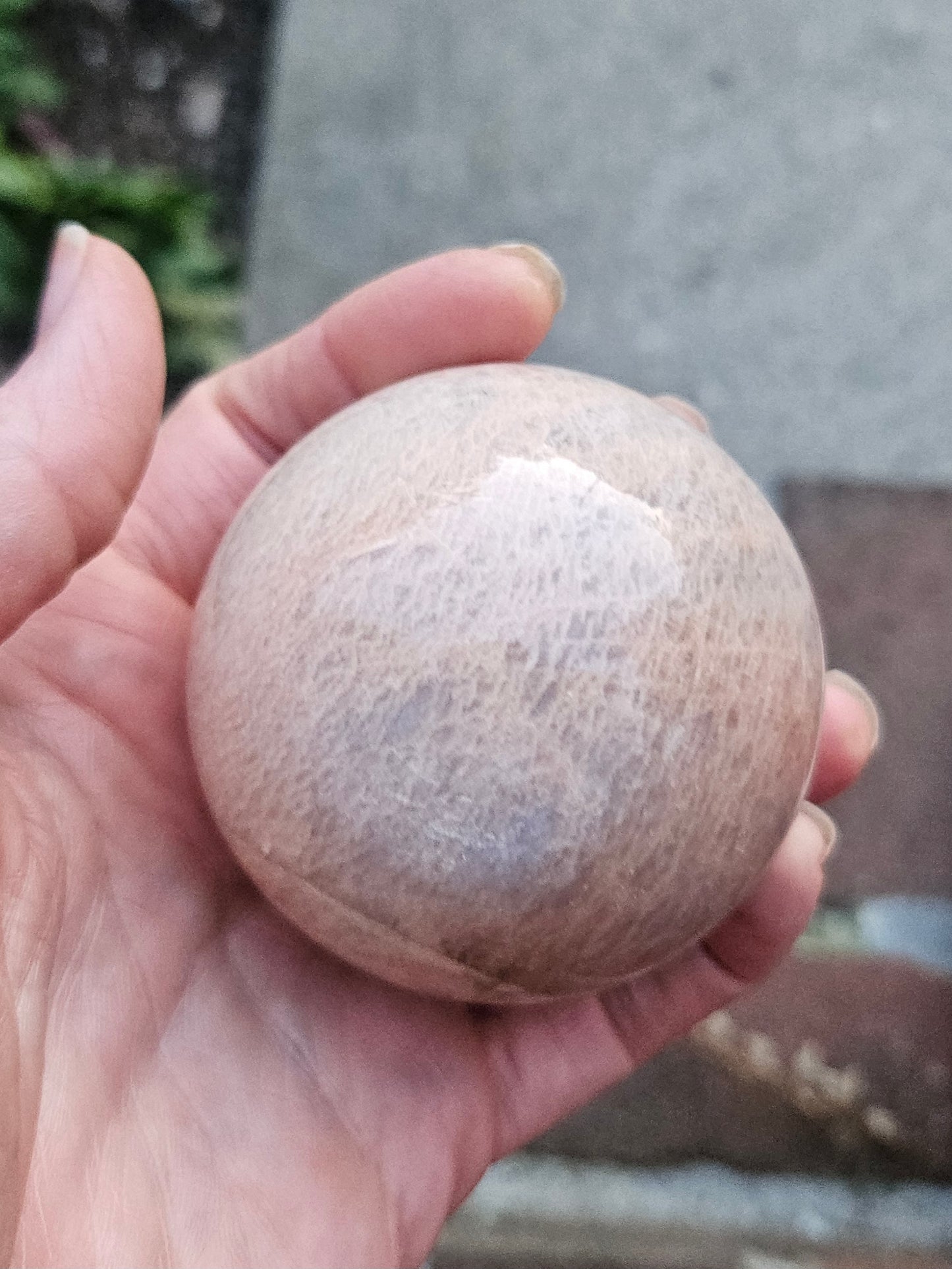 Peach Moonstone sphere