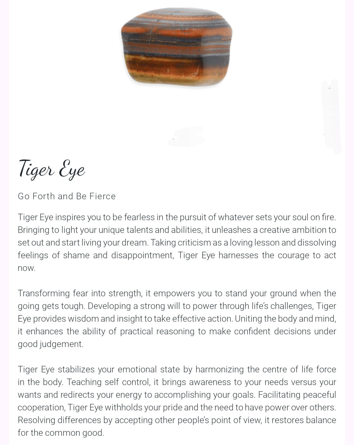 Find stone information here!