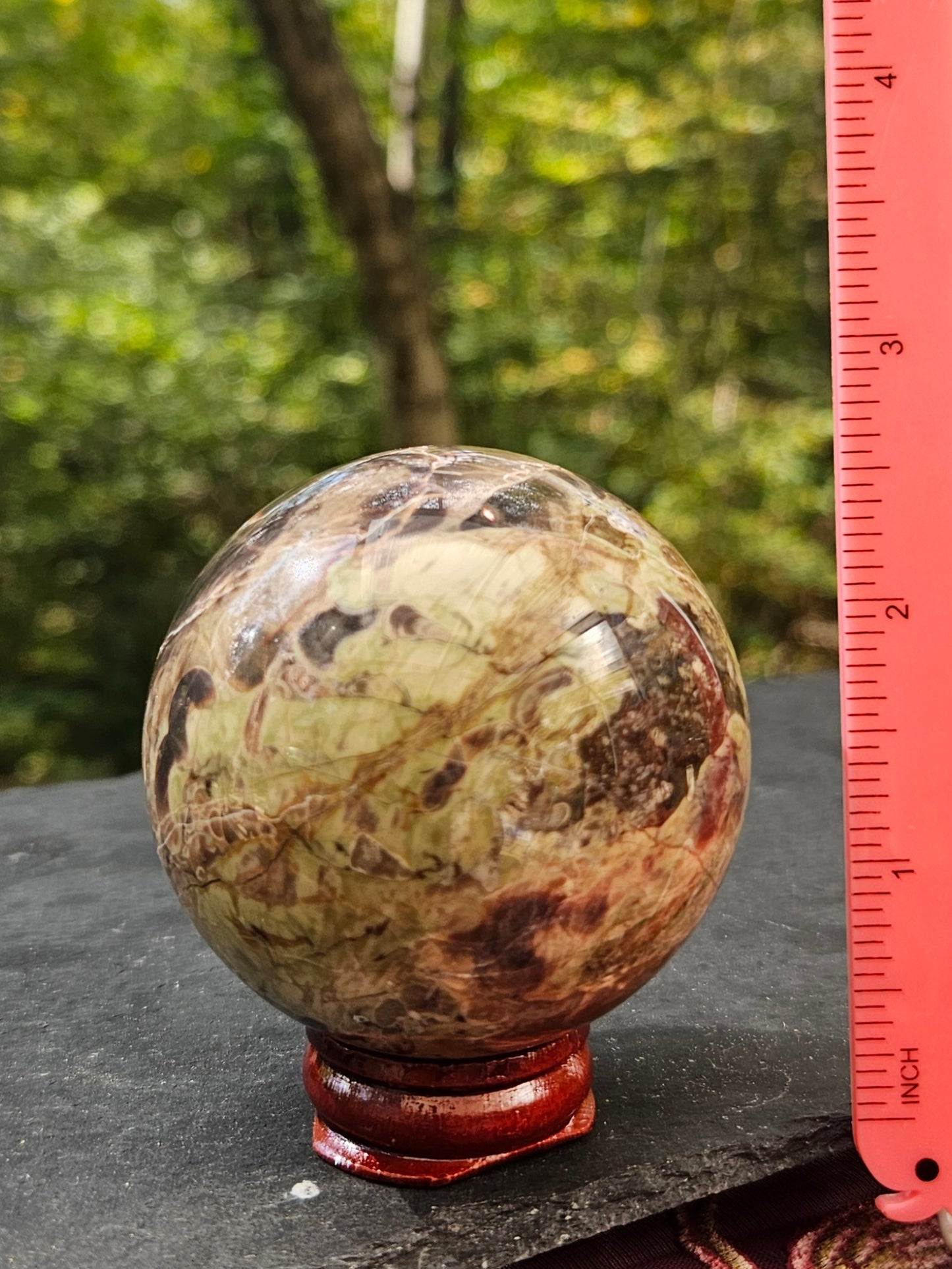 Rainforest Jasper sphere