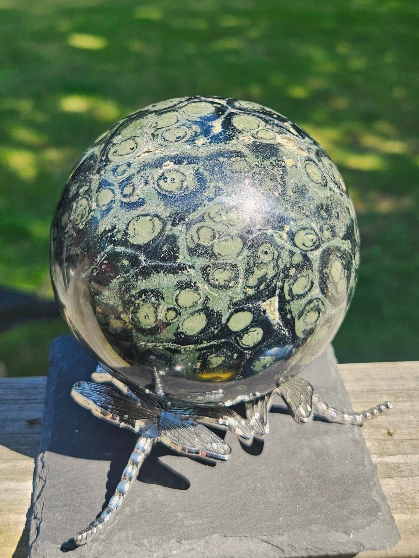 Kambaba Jasper sphere