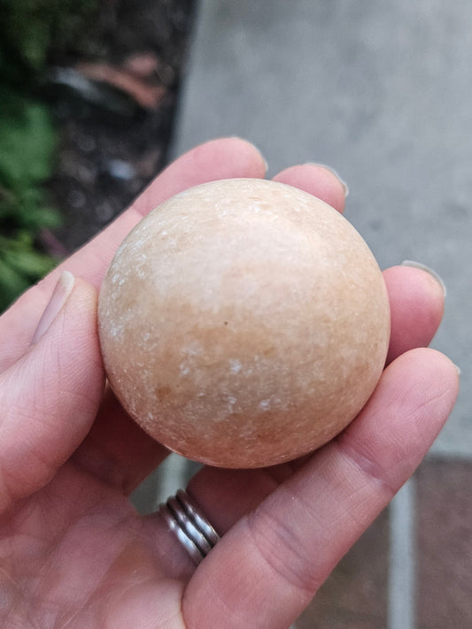 Orange Calcite sphere