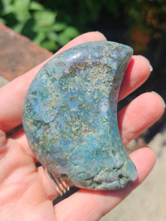 Moss Agate moon